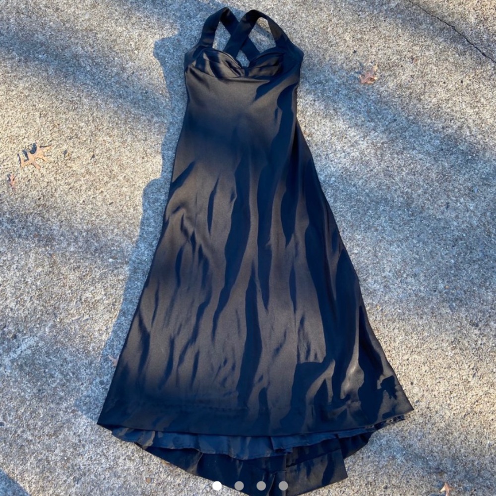 Calvin Klein black long formal evening gown dress